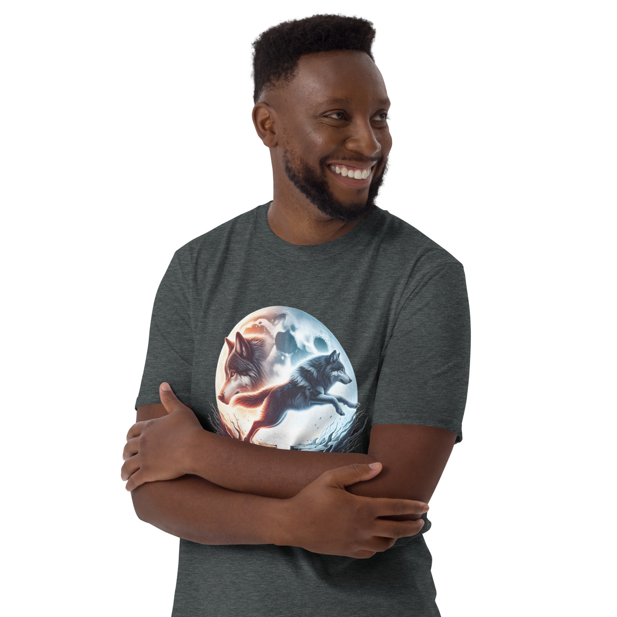 Moon Wolf - Animal Art Apparel Short-Sleeve Unisex T-Shirt