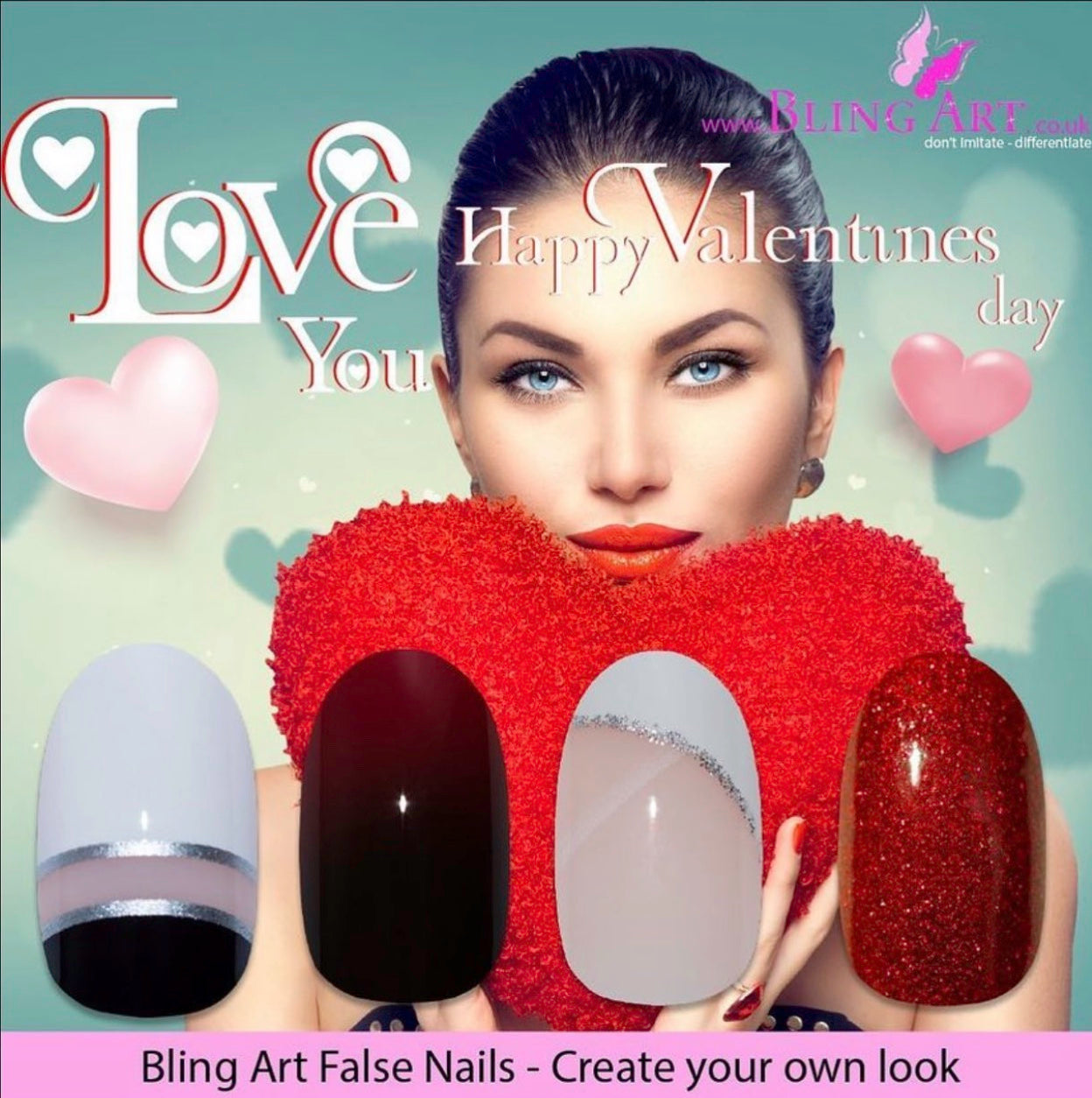 Get Fake Nails For Valentine’s Day