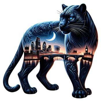 London Panther Nightfall - Wall Art