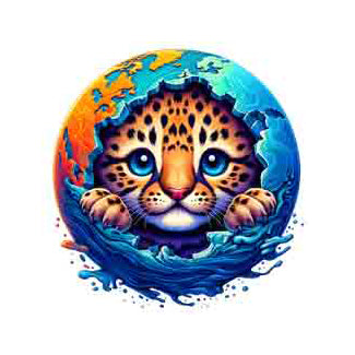 Cheetah World Tribal Tattoo Art - Digital Design (PNG, JPEG, SVG) - Instant Download for Tattoos, T-Shirts, Wall Art