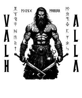 Viking Warrior - Digital Design (PNG, JPEG, SVG) - Instant Download for Tattoos, T-Shirts, Wall Art