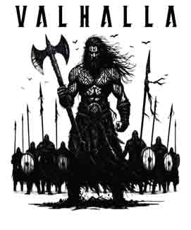 Viking Valhalla Army - Digital Design (PNG, JPEG, SVG) - Instant Download for Tattoos, T-Shirts, Wall Art