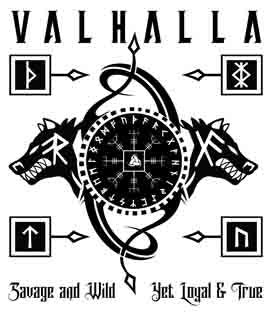 Viking Valhalla Wolves - Digital Design (PNG, JPEG, SVG) - Instant Download for Tattoos, T-Shirts, Wall Art