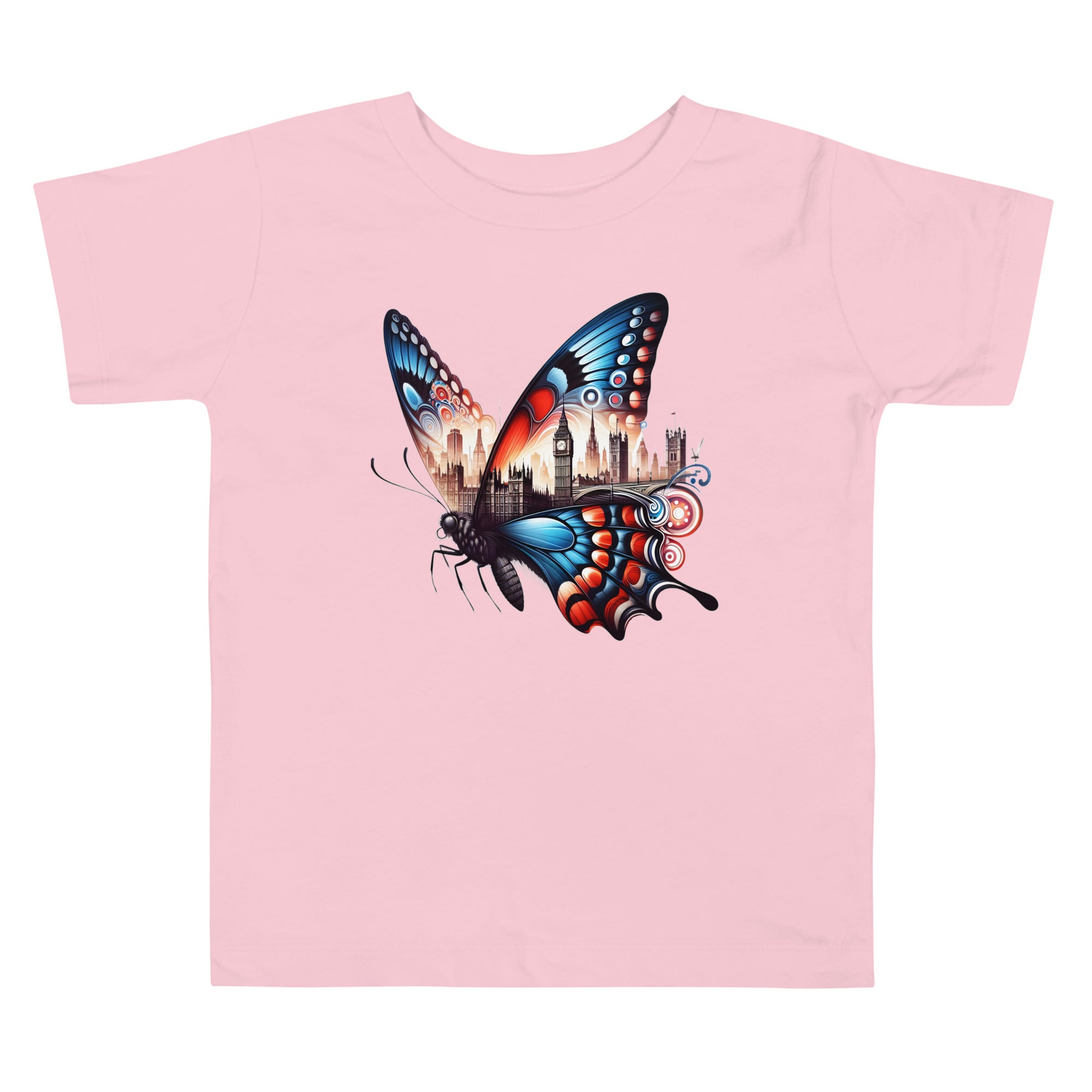 London Butterfly - Cityscape Art Apparel Toddler Short Sleeve Tee