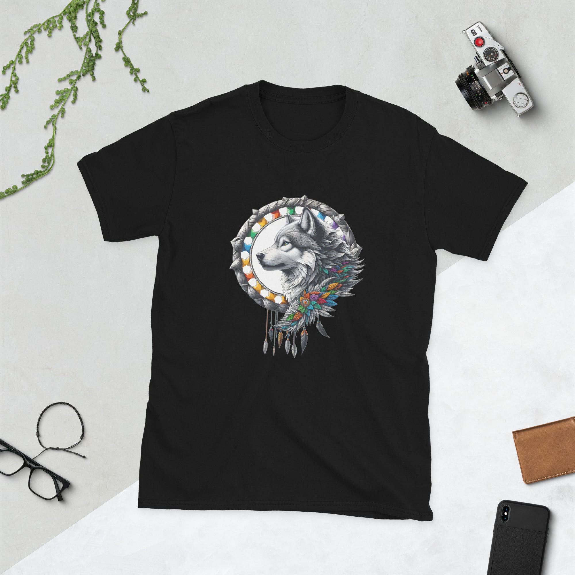 Dreamcatcher Wolf - T-Shirt Unisex