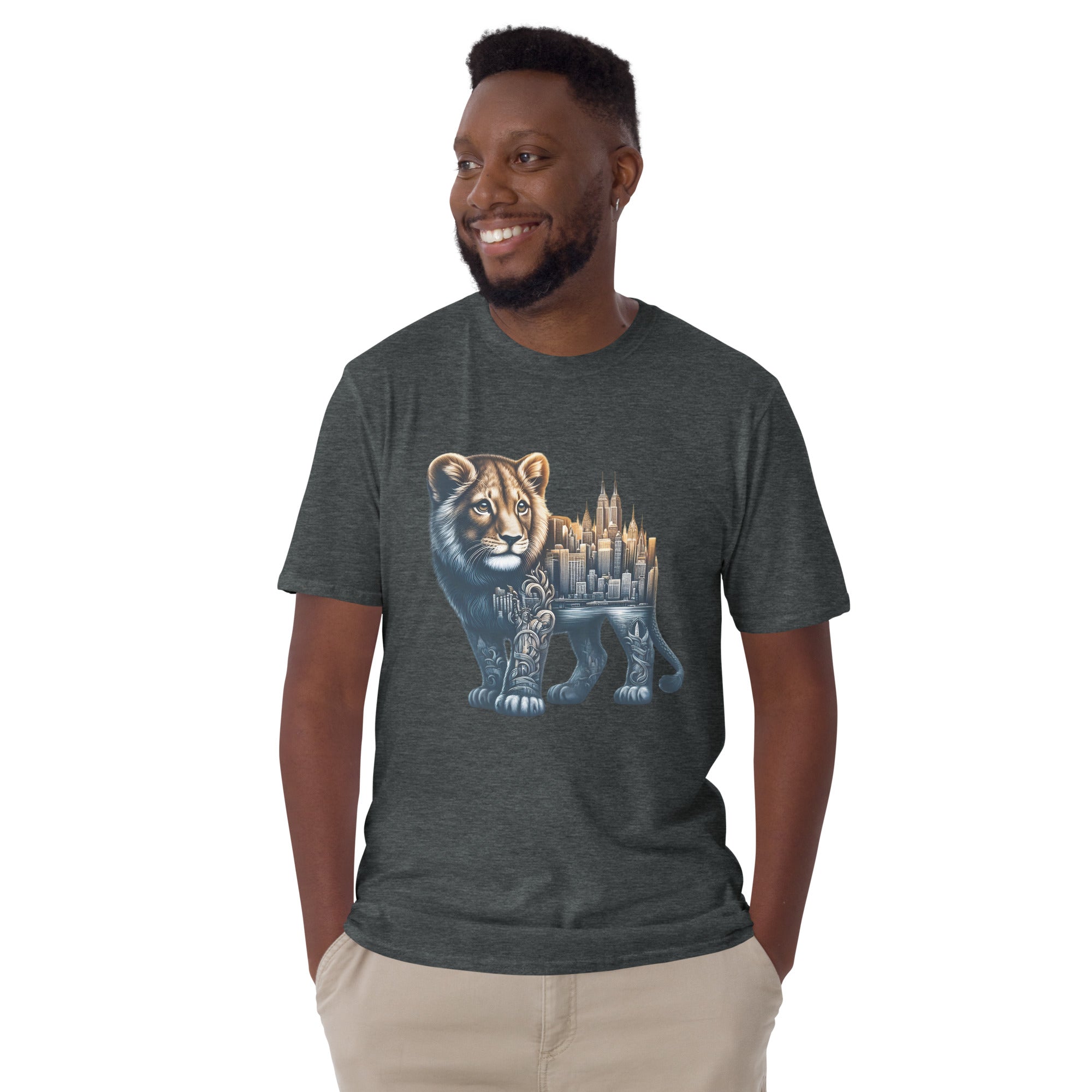 New York Lion - Animal Art Apparel Short-Sleeve Unisex T-Shirt
