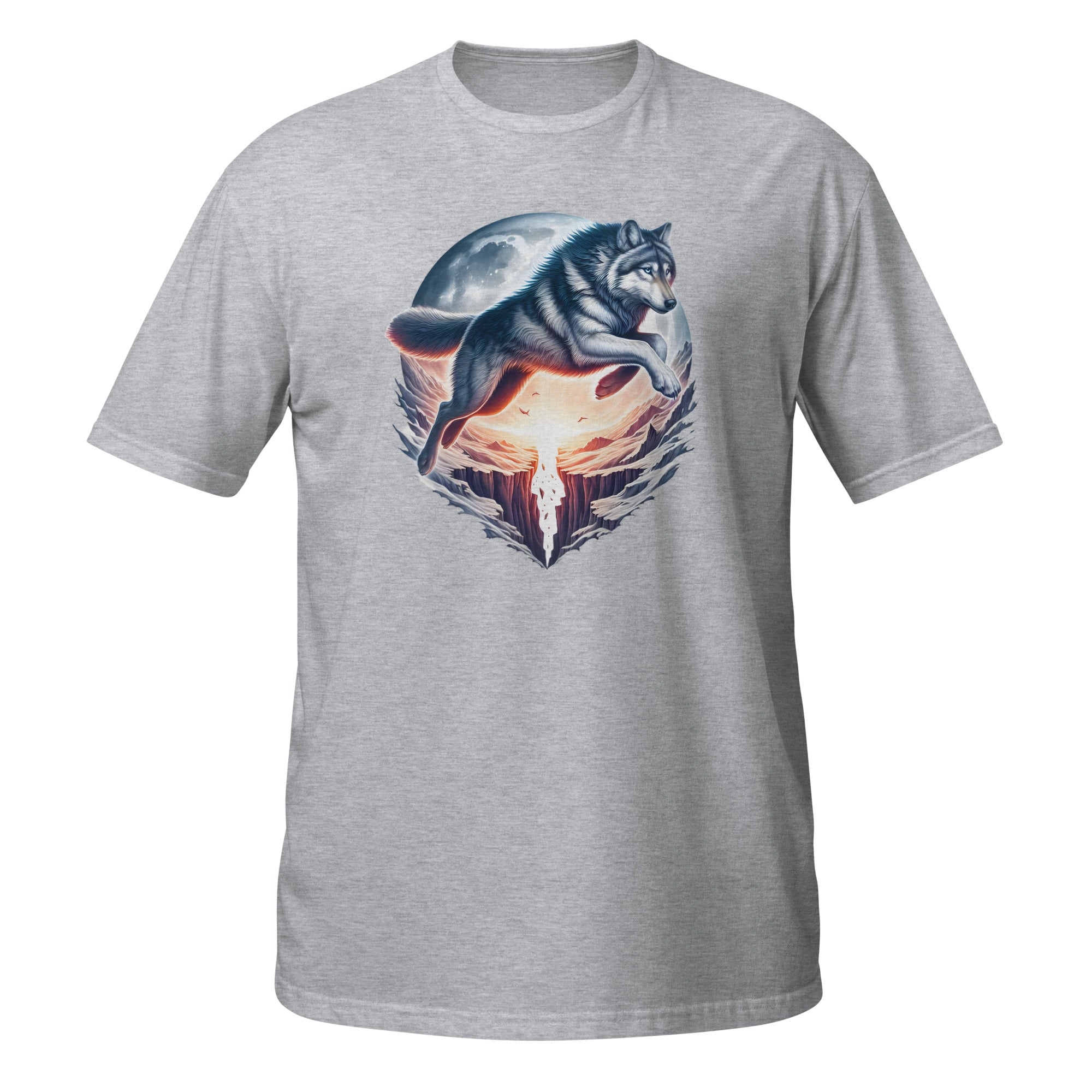 Moon Wolf - Animal Art Apparel Short-Sleeve Unisex T-Shirt