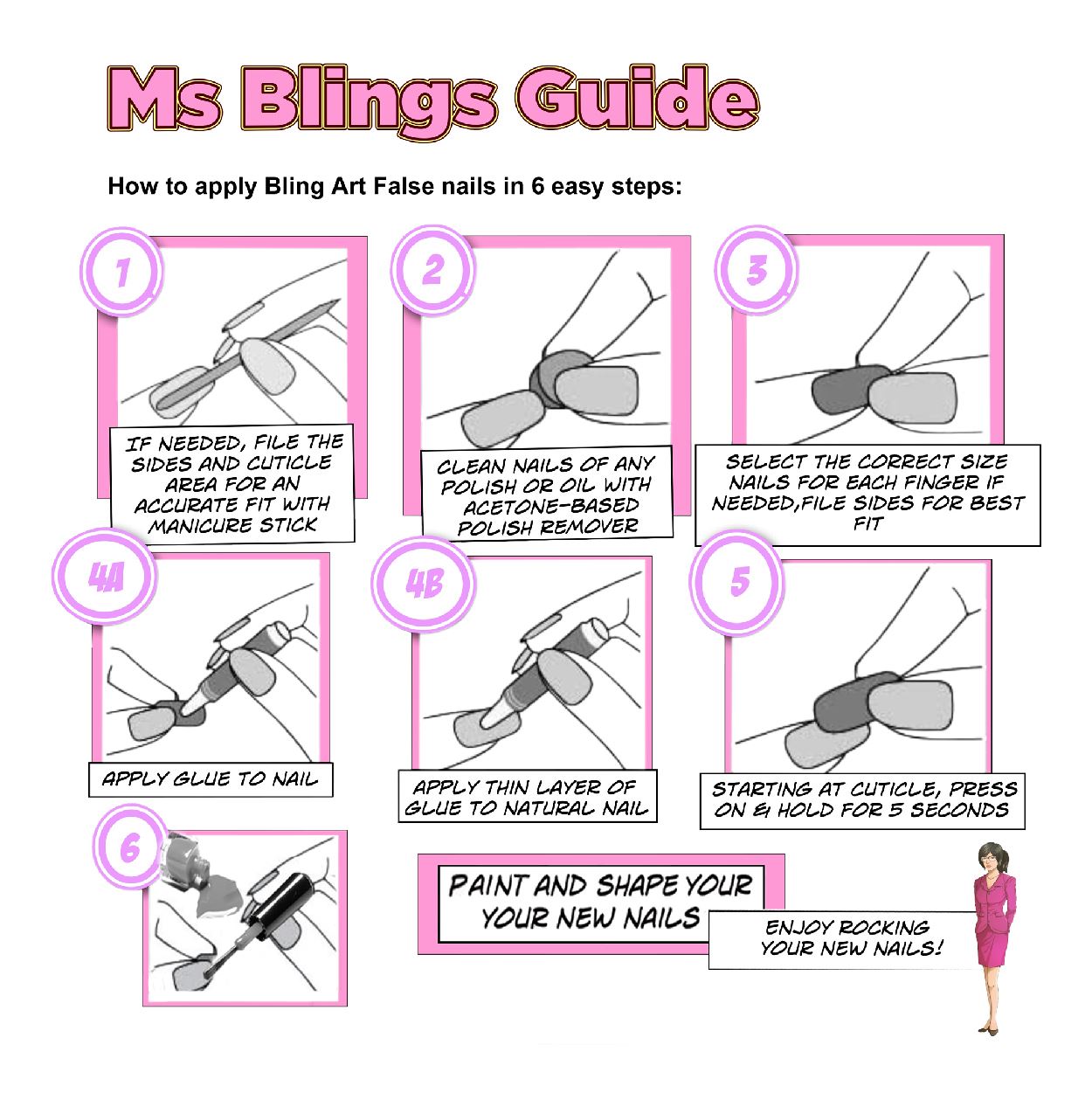 False Nails by Bling Art 360 Coffin Ballerina Long Transparent Acrylic Fake Nail Tips without glue